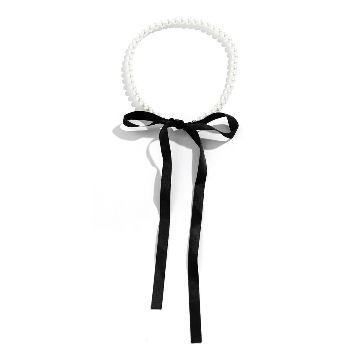 Women's Vintage Long Bow Tie Clavicle Chain Necklaces