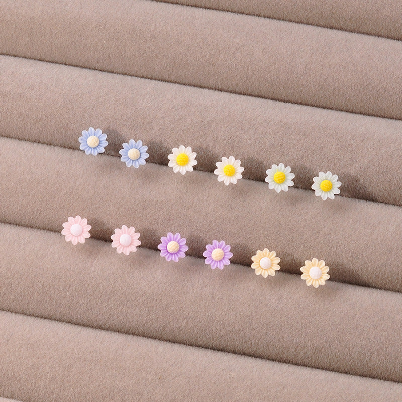 Temperamental Minority Exquisite Camellia Cherry Blossom Korean Stud Earrings
