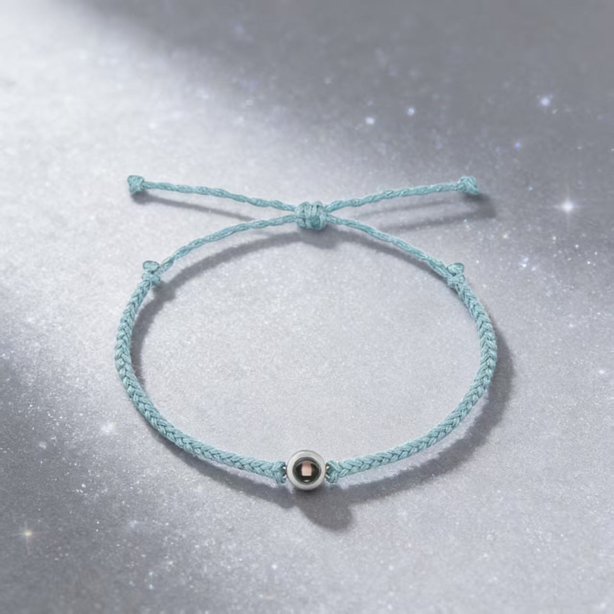 Women's & Men's Simple Titanium Steel Hand-woven Projection Languages Love You Niche Bracelets