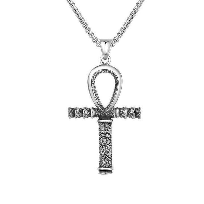 Men's Skull Titanium Steel Personality Half Face Necklaces