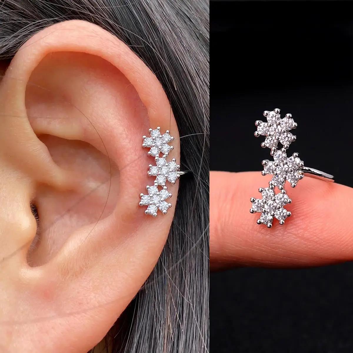 Unique Fashion Butterfly Flowers Inlaid Zircon Rings