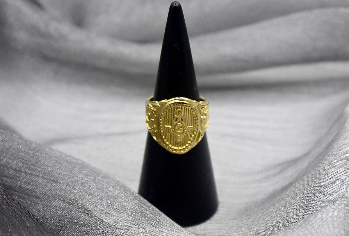 Men's Personality Fashion Trend Vintage Masonic Stainless Ring