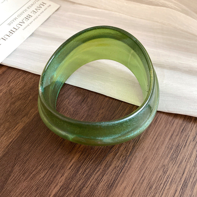 Acrylic Glossy Blooming Korean Style Simple Light Luxury Bracelet