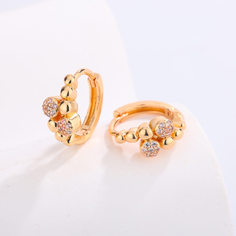 Women's High-grade Night Market Style Graceful Ear Clips Rings