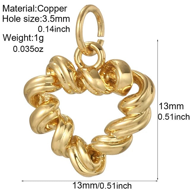 New Millennium Bohemian Heart-shaped Copper Universal Pendants