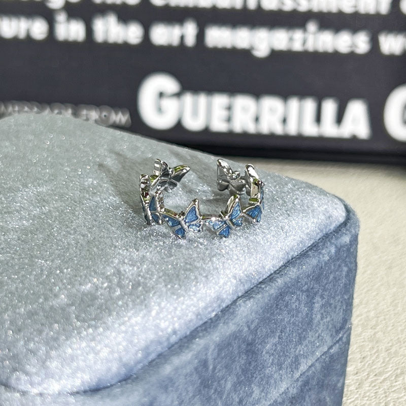 Shiny Diamond Female Cold Wind Simple Korean Style Niche Rings