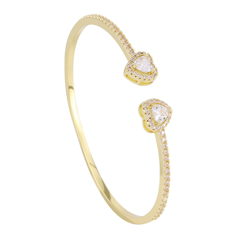 Style Korean Zircon Full Diamond Sweet Everyday Joker Bracelet