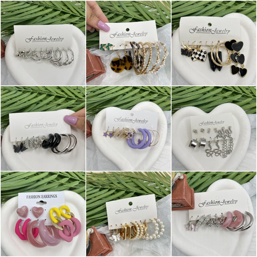 Women's French Retro Circle Pearl For Stud Earrings