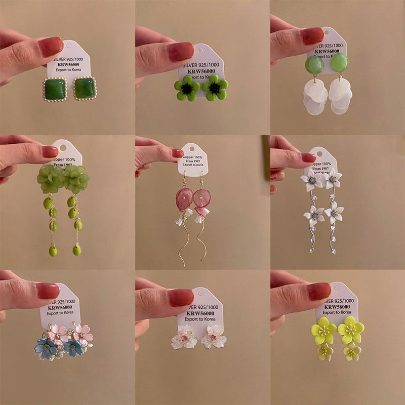 Flower Female Seaside Vacation Dopamine Fashion Temperament Earrings