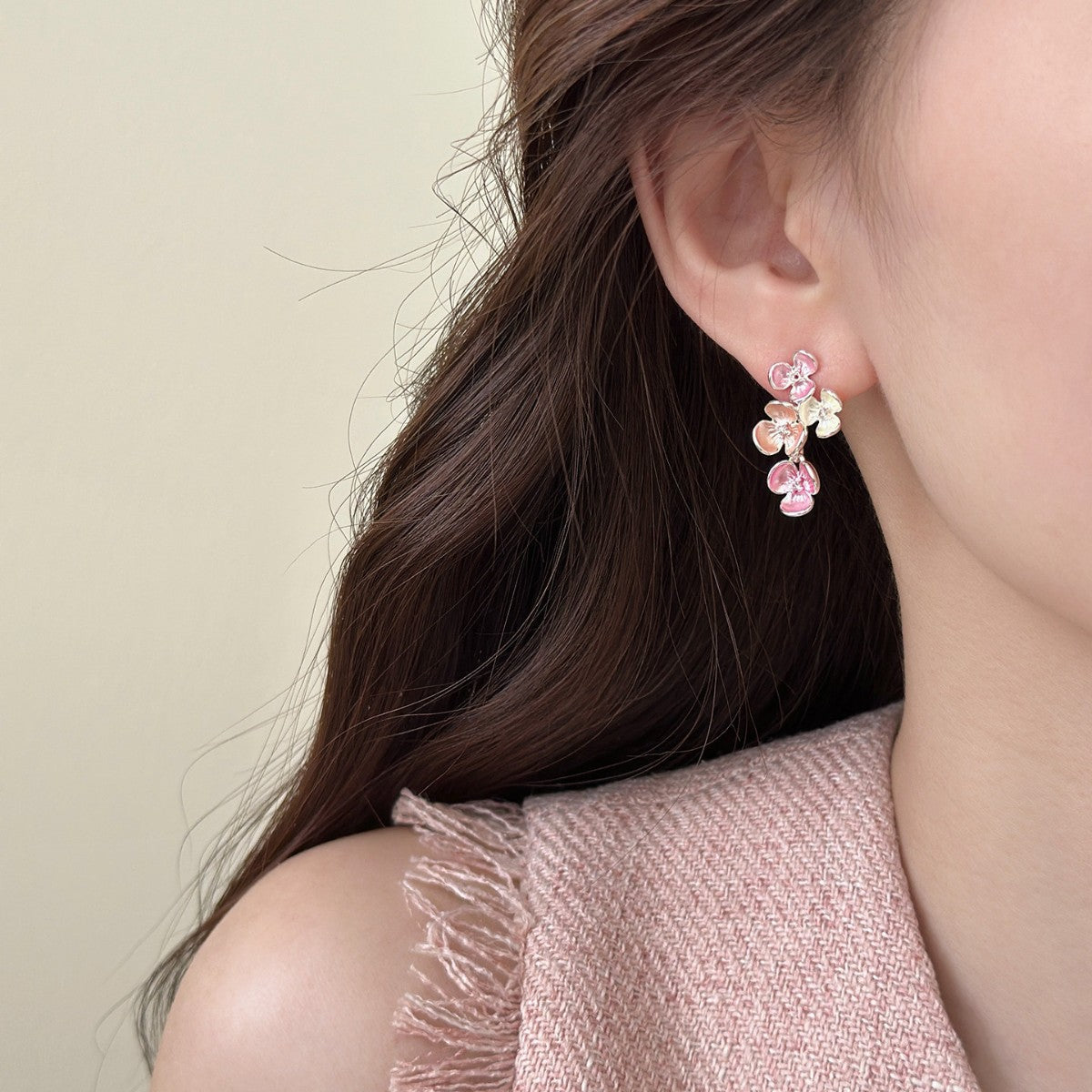 Women's Design Tassel Long Flower For Suitable Round Faces Vacation Style Rings