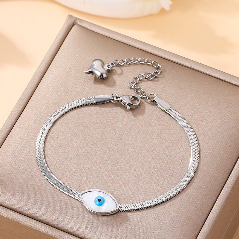 Women's Fashion Devil's Eye Titanium Steel Light Bracelet