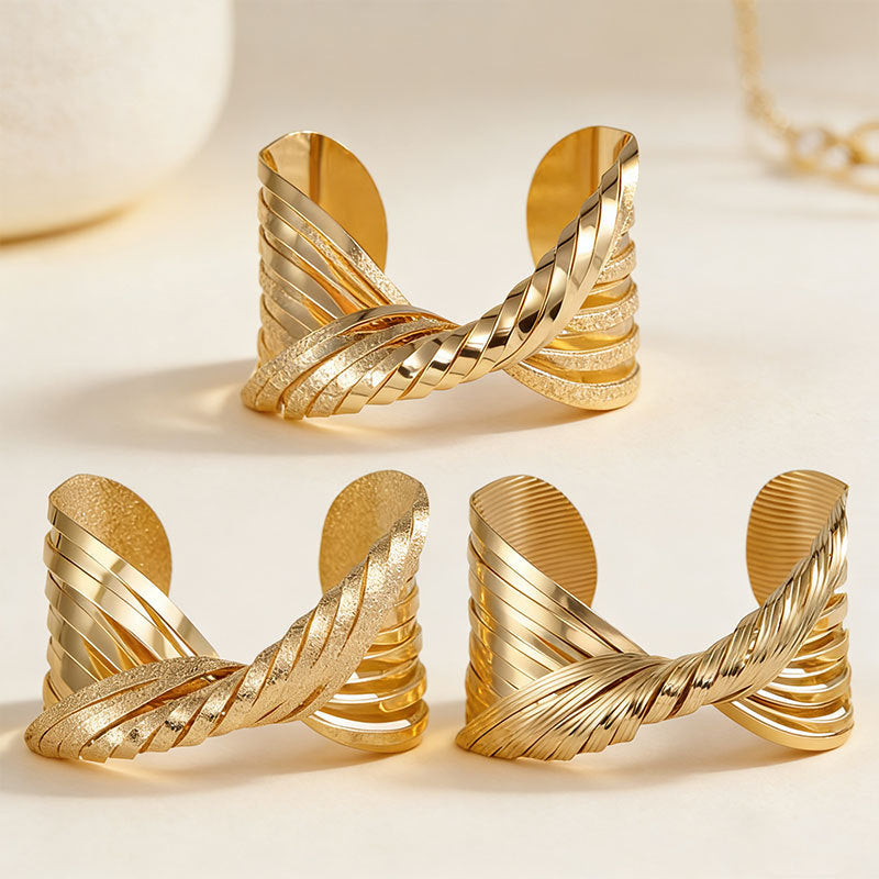Open Irregular Twisted Fashion Personality Style Bracelet