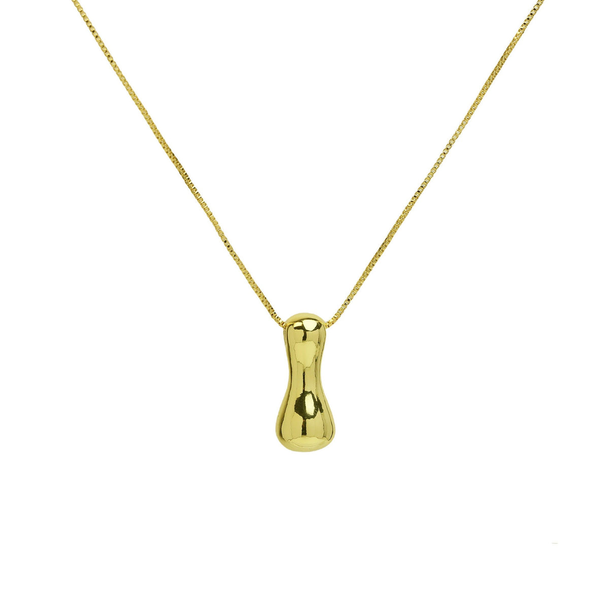 Gold Letter Bubble English Stainless Steel Necklaces