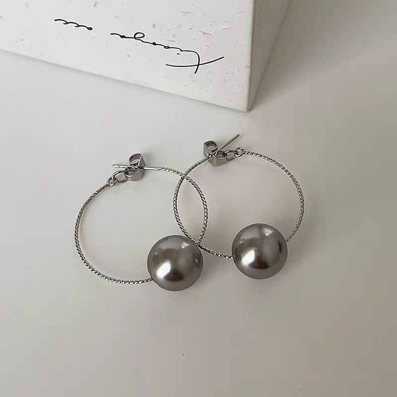 Women's Round High-grade Light Luxury Minority Design Tassel Earrings