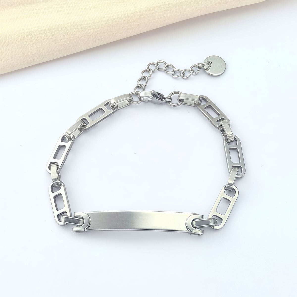 Creative Stainless Steel Curved Fashion Couple Bracelet