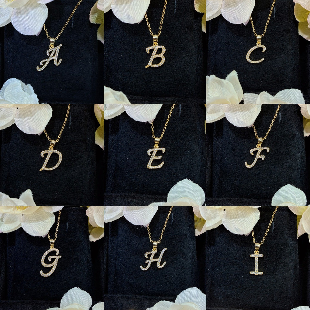 Personalized Alphabet Pendant Necklace — D-Color VVS1 Moissanite Accent on 925 Sterling Silver Chain