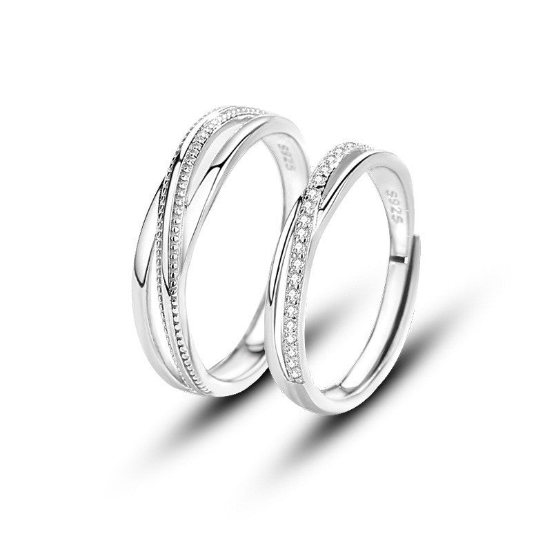 Women's & Men's Interwoven Love Couple Simple Affordable Luxury Fashion Design Sense Unique Ring