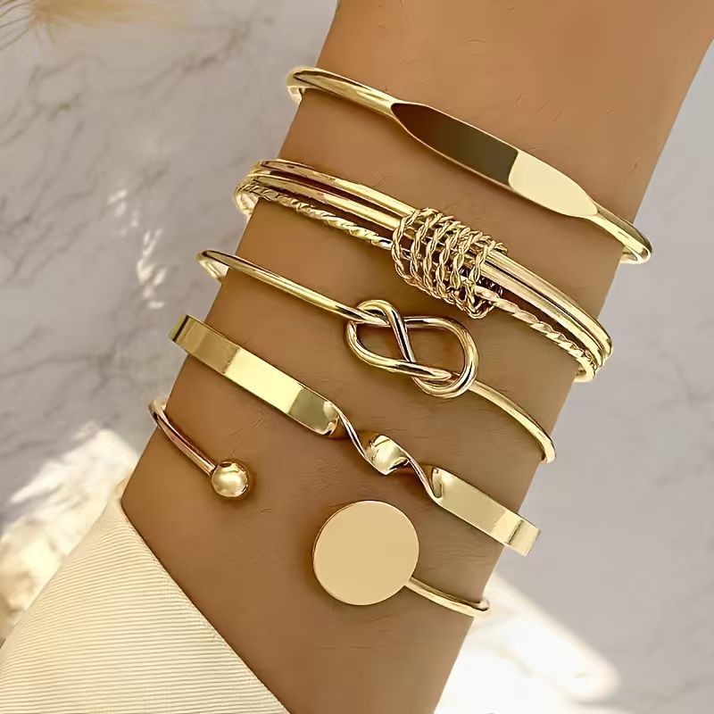 Personality Simple Chain Vintage Stylish Glossy Bracelets