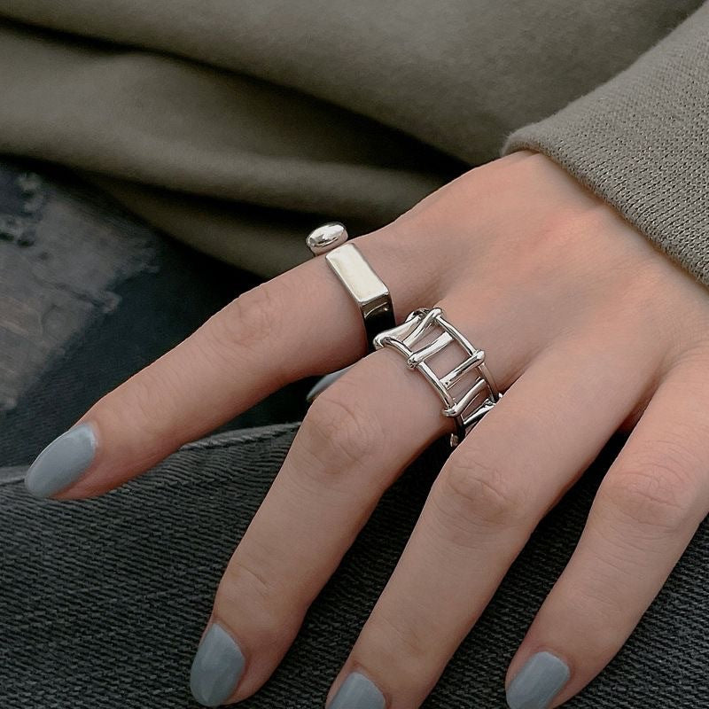 Personalized Fence Female Trendy Niche Advanced Design Sweet Cool Index Ring