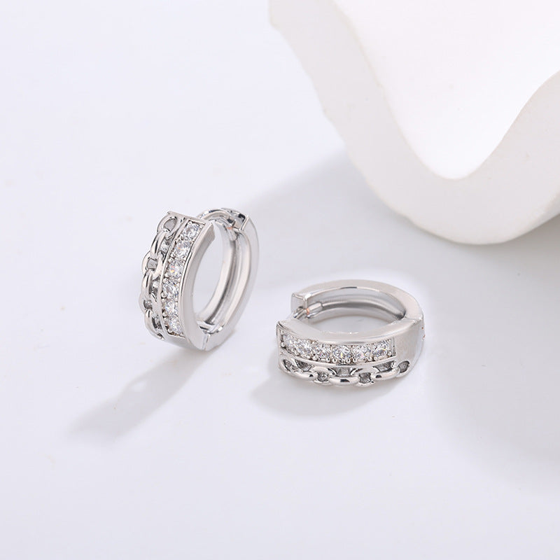 Women's High-grade Night Market Style Graceful Ear Clips Rings