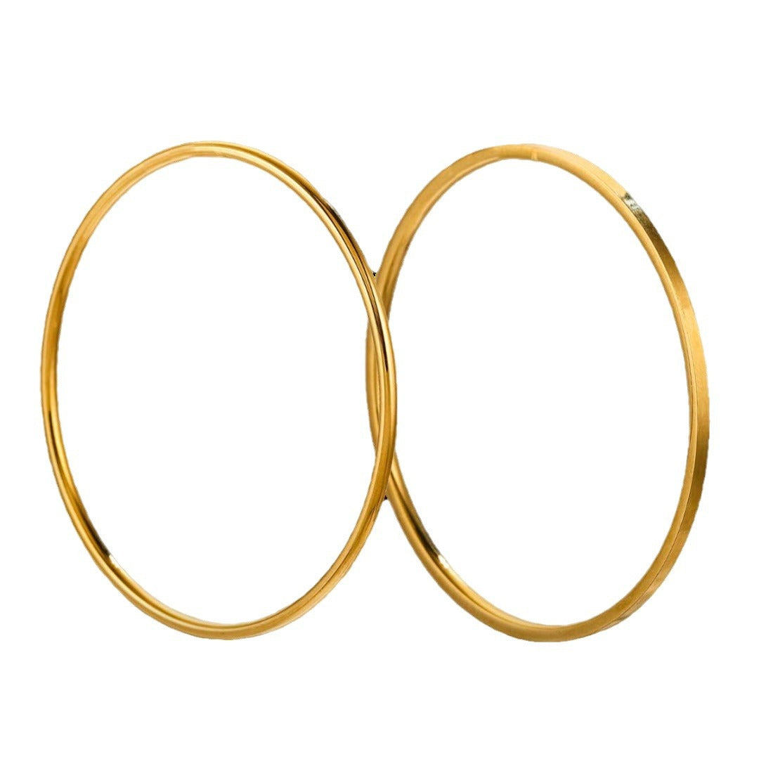 Stainless Steel Classical Electroplated Gold Polished Bracelets