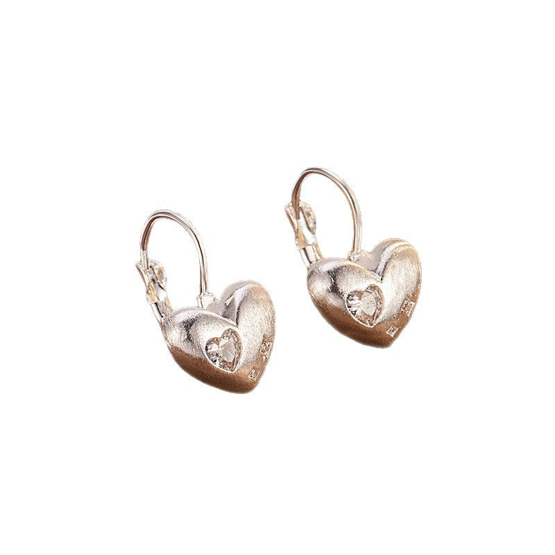 Heart Female Niche Sweet Cool Cute Exquisite Earrings