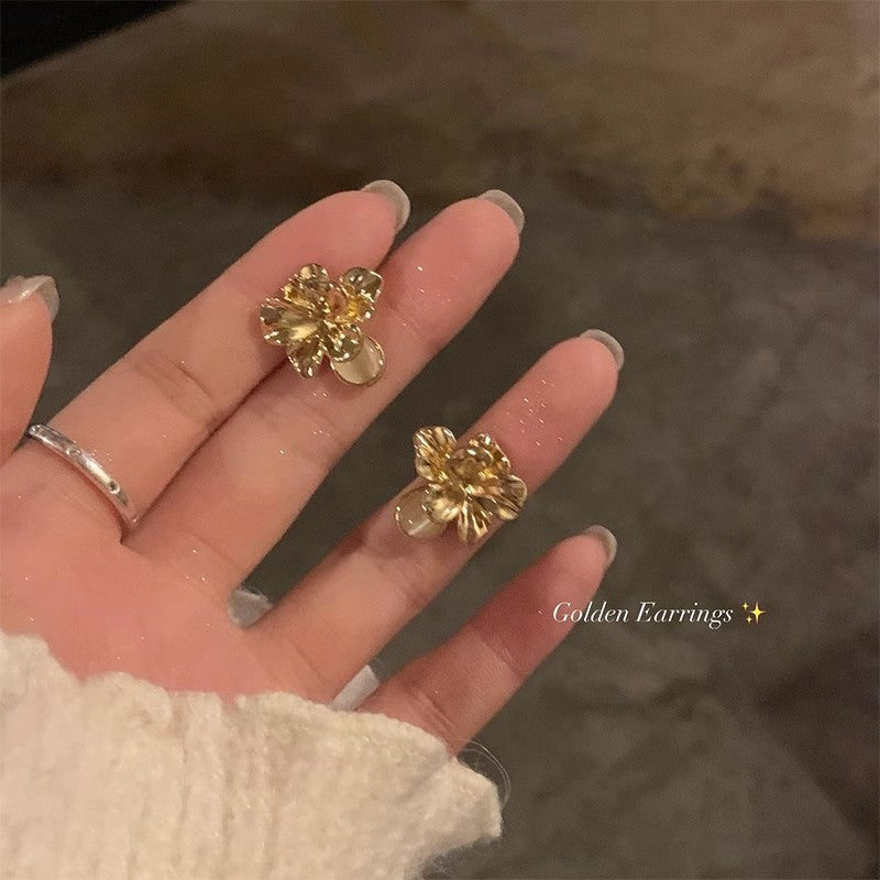 Flower Female Seaside Vacation Dopamine Fashion Temperament Earrings