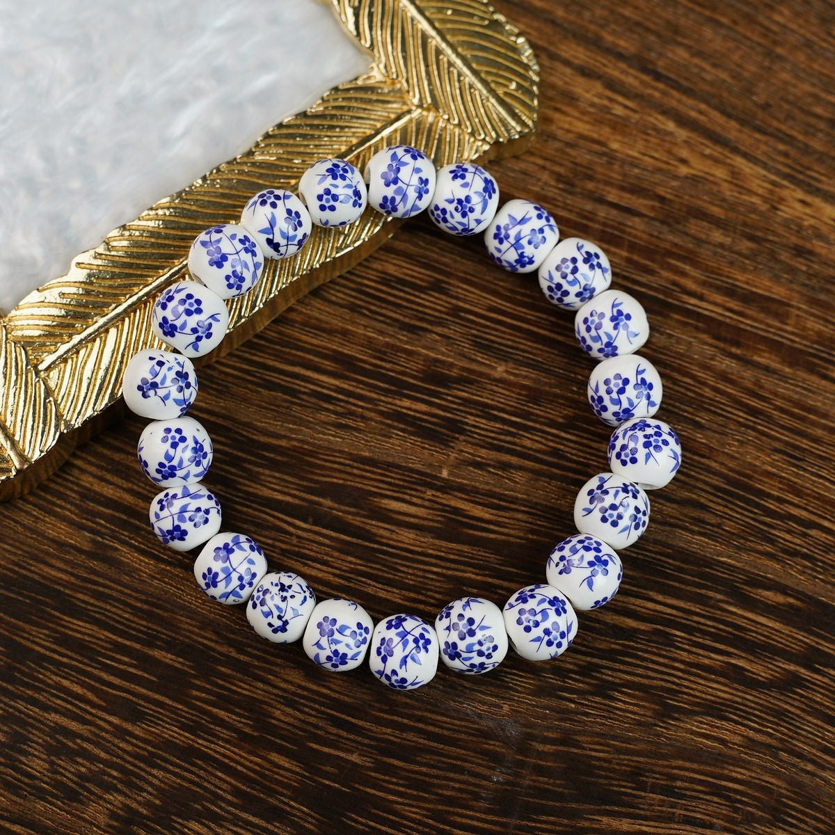 Ceramic Painted Pottery Beads Female Literary Bracelet