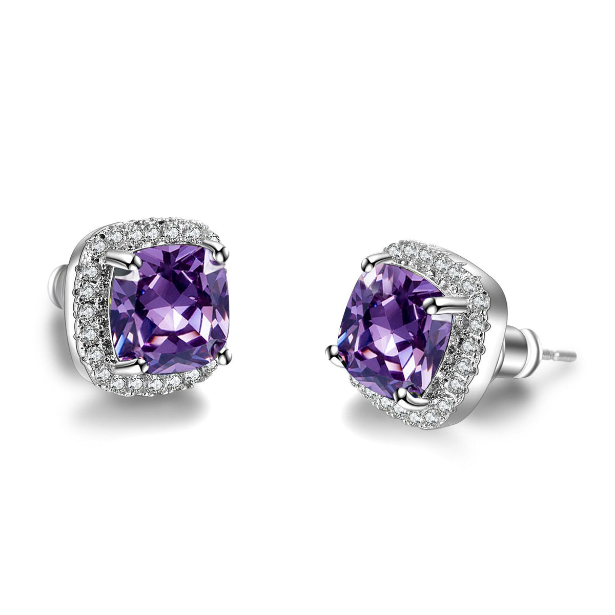 Korean Style Fashion Ear Clips Diamond Full Rhinestone Zircon Earrings
