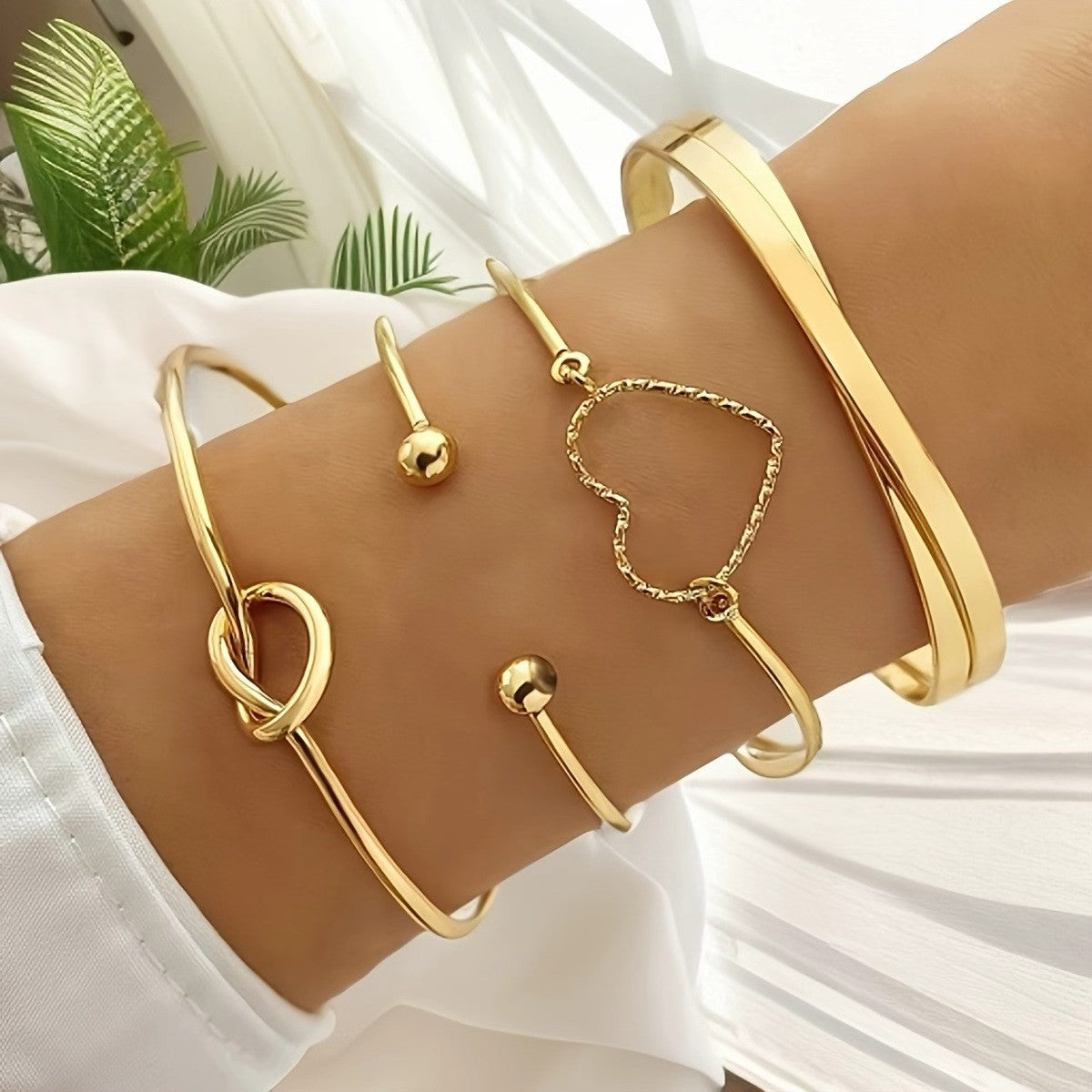 Personality Simple Chain Vintage Stylish Glossy Bracelets