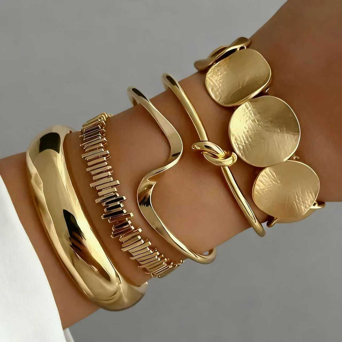 Personality Simple Chain Vintage Stylish Glossy Bracelets