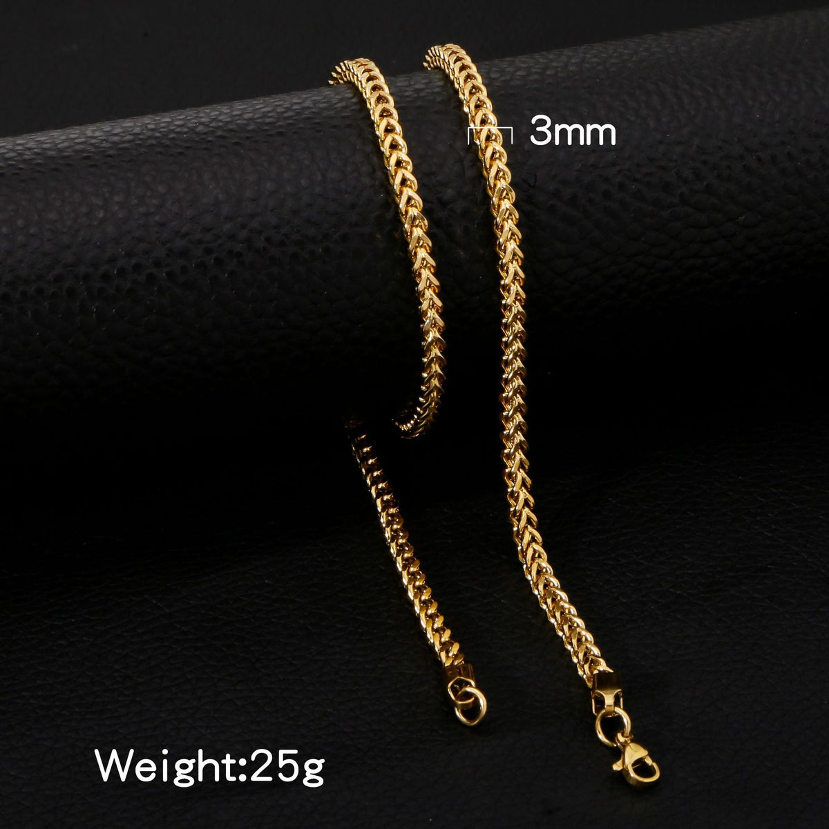 Positive Negative Square Chain Unisex Exaggerated Hip Hop Punk Design Necklace