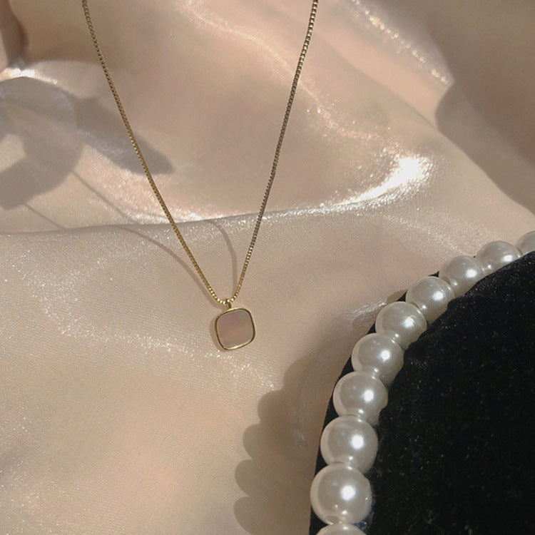 Shell Fashionable Simple Temperamental Minority Design White Stylish Necklace