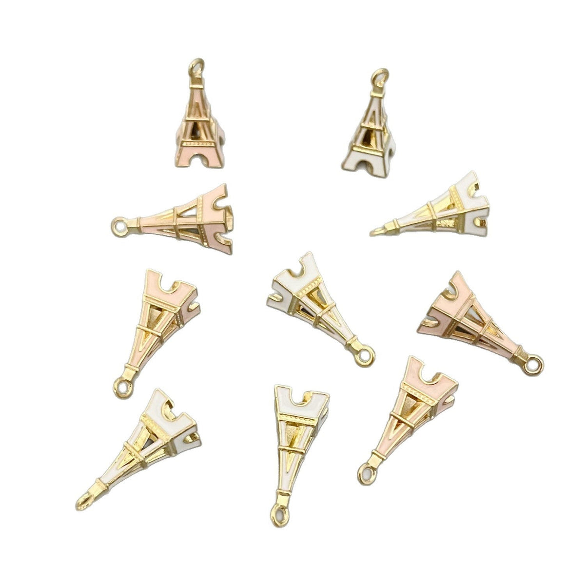 Alloy Iron Tower Dripping Handmade Material Earrings
