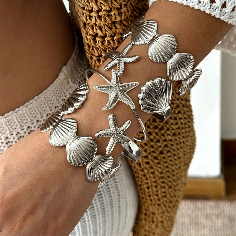 Alloy Hollow Geometry Ocean Series Personality Bracelets