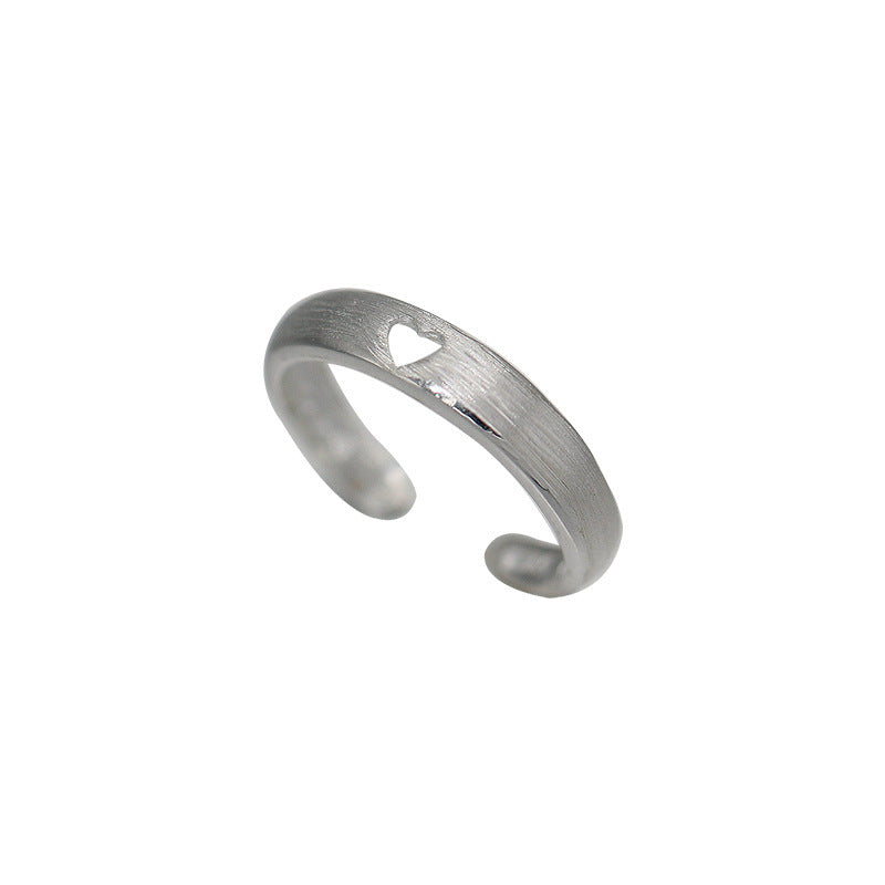 Sier Female Fashion Design Simple Index Finger Ring