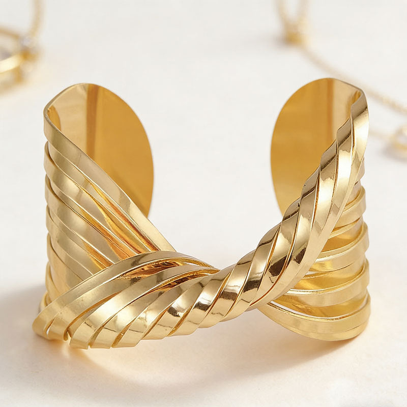 Open Irregular Twisted Fashion Personality Style Bracelet