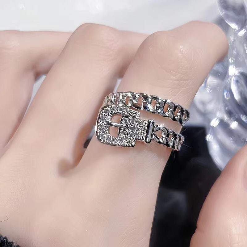 Women's Advanced Hollow Chain Open Nordic Style Rings
