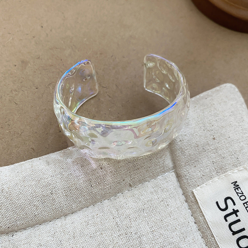 Acrylic Blooming Round Atmospheric Commute Minimalist Niche Bracelet