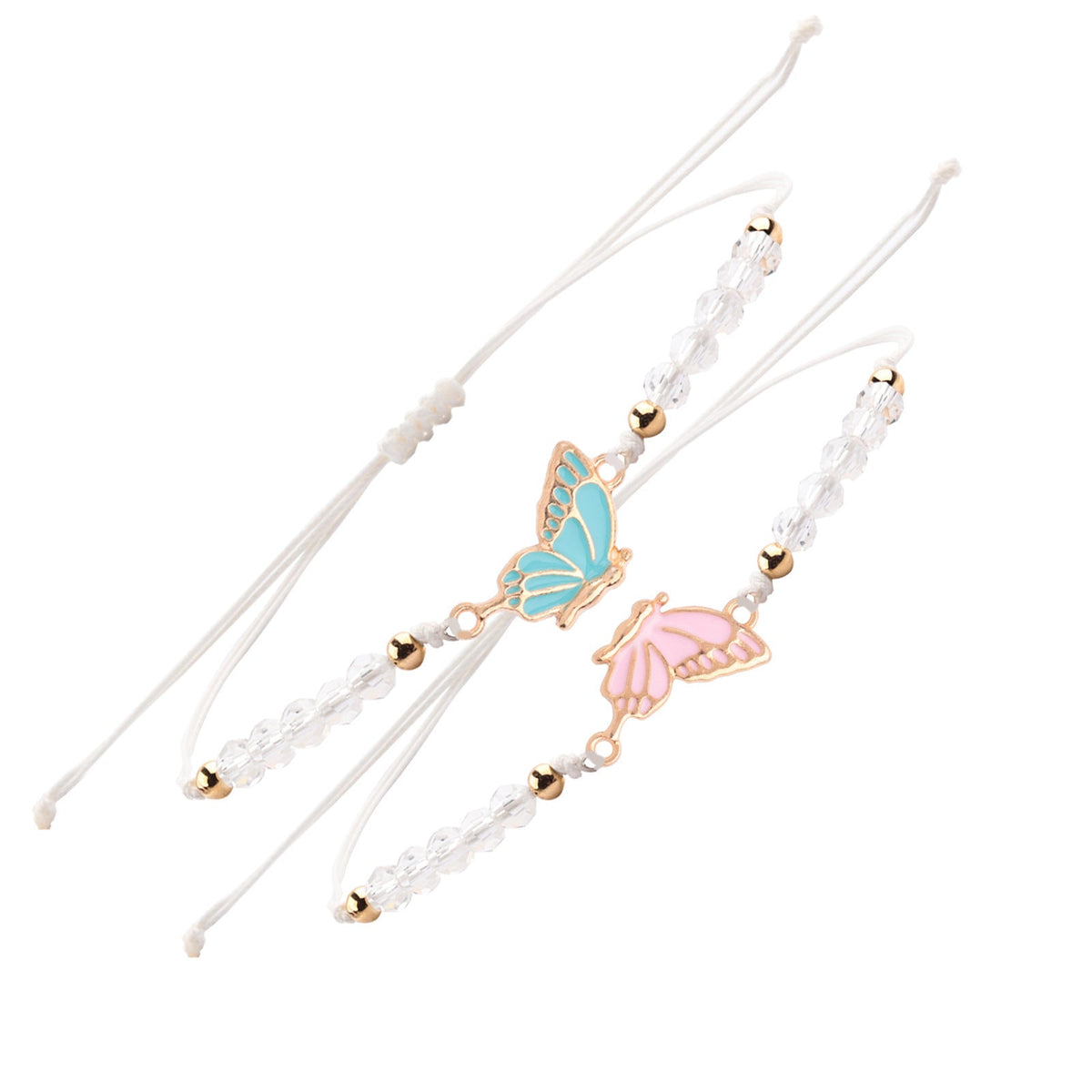 Couple Friendship Gift Flat Knot Woven Adjustable Color Wax Bracelet