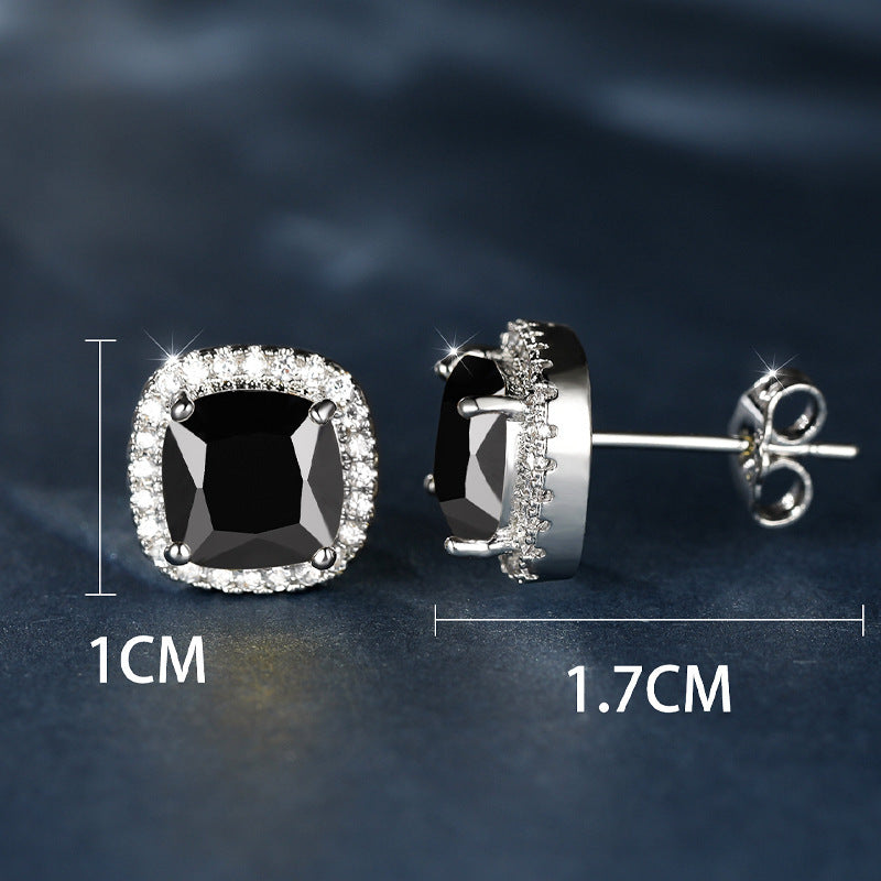 Korean Style Fashion Ear Clips Diamond Full Rhinestone Zircon Earrings