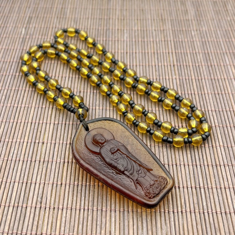 Women's & Men's Knot Ancient French Glaze Buddha Amitabha Pendants