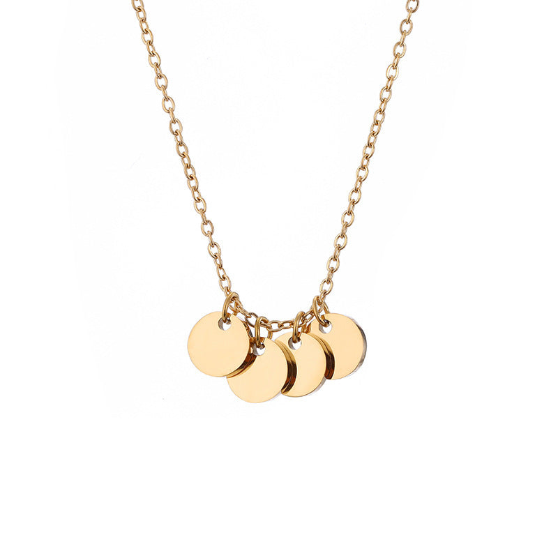 Innovative Attractive Personalized Stainless Steel Round Necklace