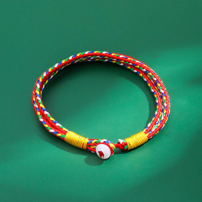 Children's Colorful Rope Line Hand Woven National Style Adult Bracelet