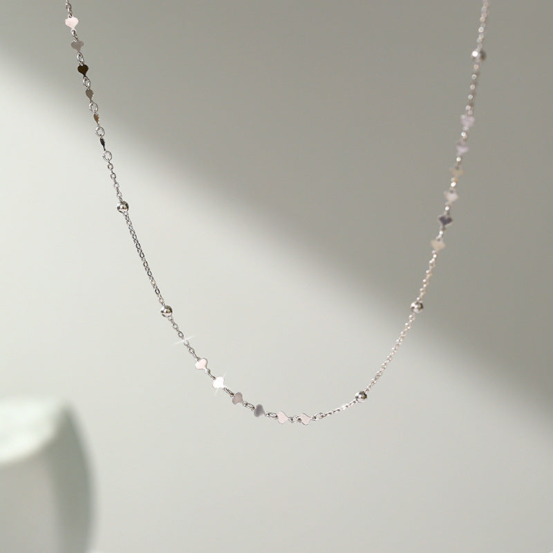 Women's Heart-shaped Simple Style High Sense Niche Necklaces