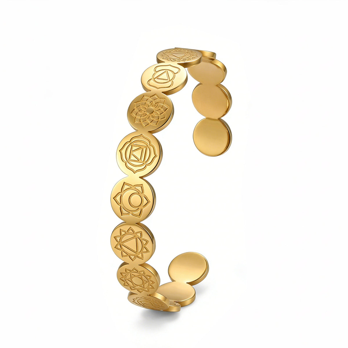 Stainless Steel Shaped Opening Adjustable Geometric Bracelet