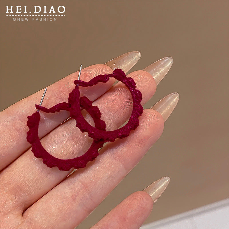 Women's Retro Love Cherry Wine High Sense Rings