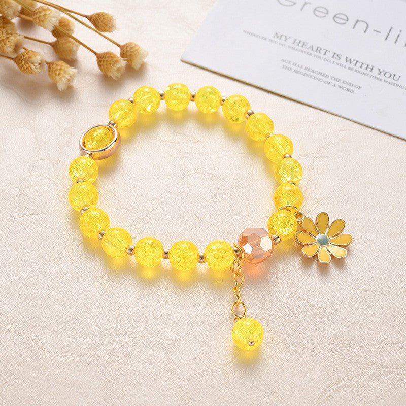 Women's Little Daisy Hot Flower High-grade Crystal Bracelet
