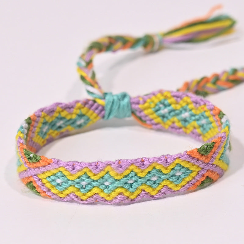 Stepped Into Nepal Ethnic Style Hand-knitted Bracelets