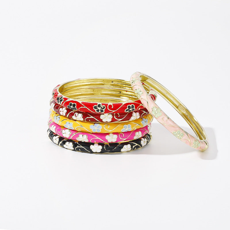 National Fashion Ancient Style Cloisonne Enamel Tourism Bracelet